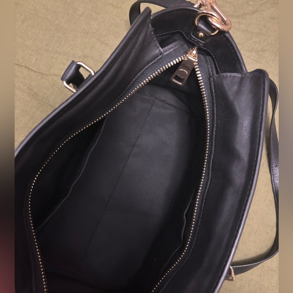 Coach Black Leather Satchel